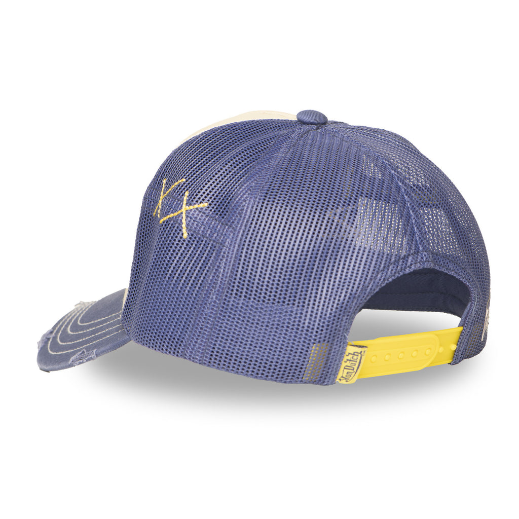 casquette-trucker-avec-filet-effet-usé bleu Tendance automne 2026 unisexe  -le style by laêti st lyphard