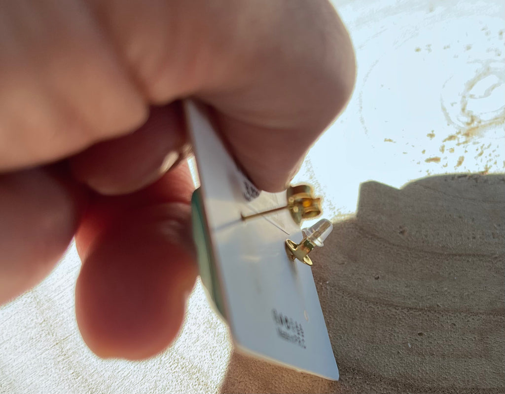 Boucles d'oreilles pendantes double cœur texturés