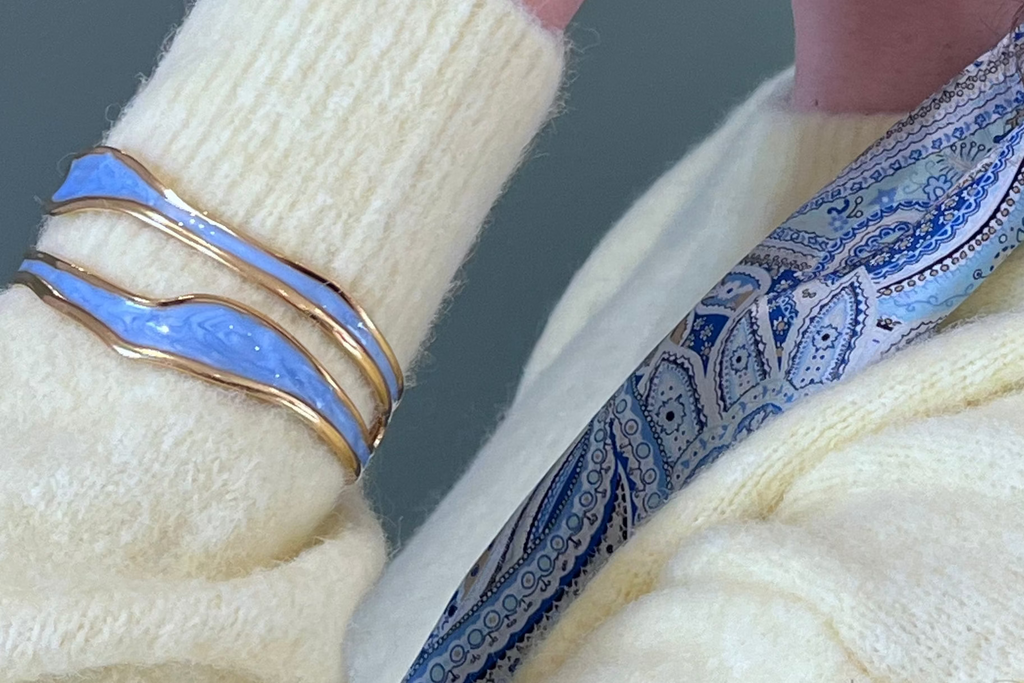 Bracelet Jonc, Myrtille