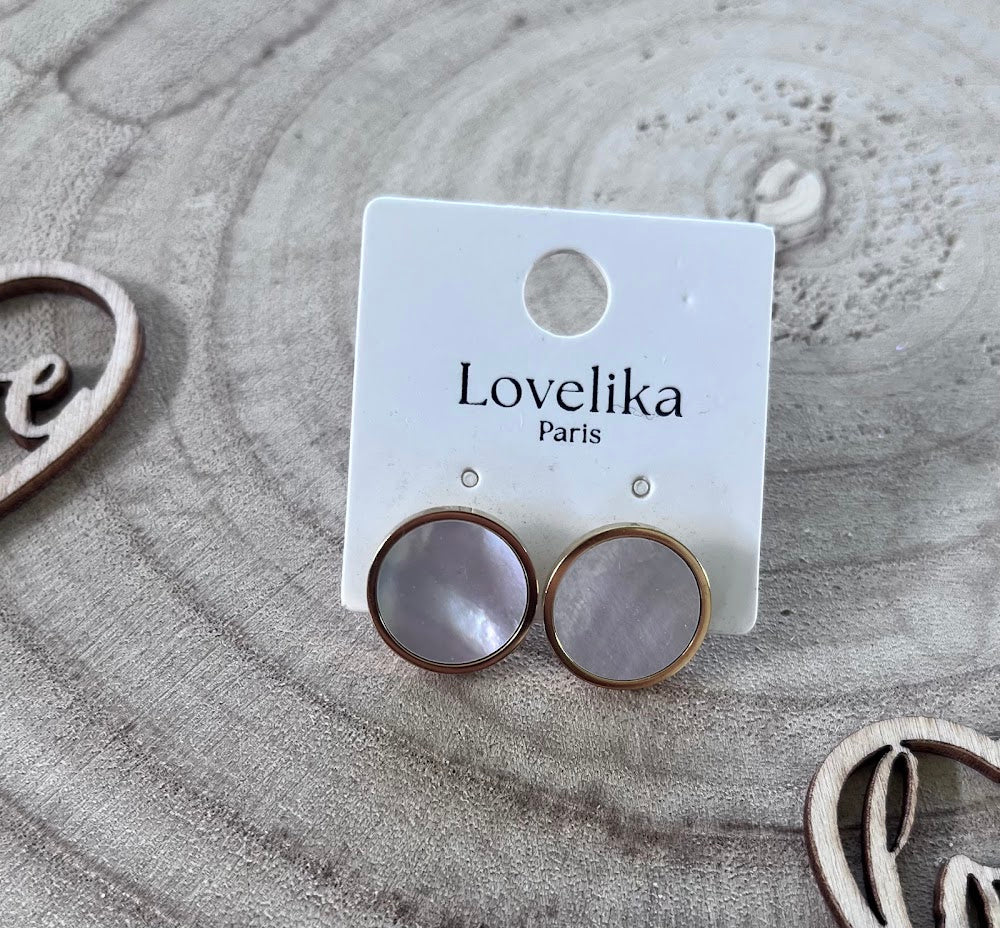 Boucles d'oreilles rondes
