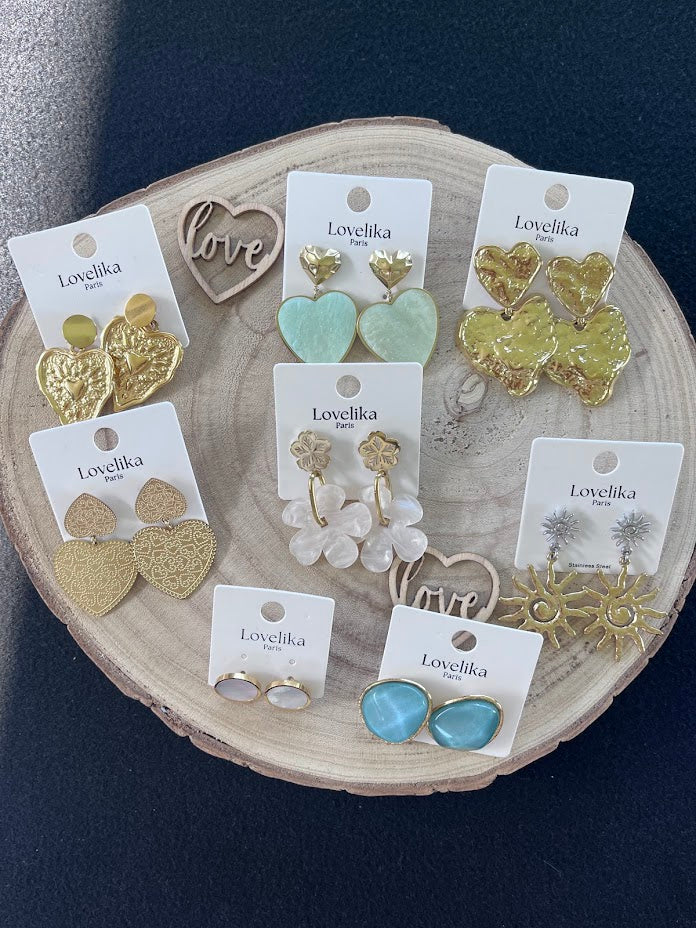 Boucles d'oreilles rondes