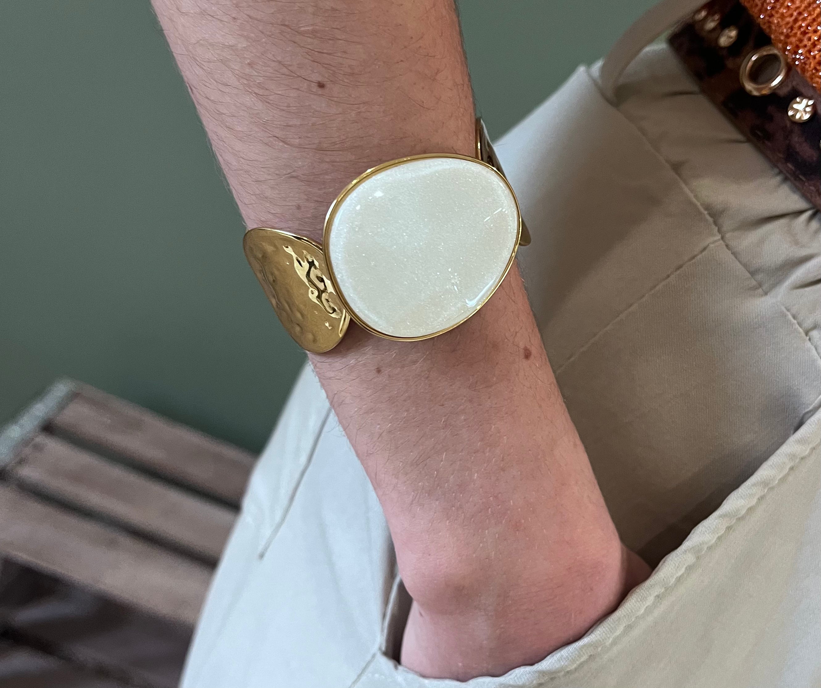 Bracelet Femme Pierre de résine Acier Inoxydable