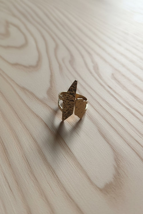 bague été dorée ajustable motifs losange bijoux tendance nouvelle collection 2026 - guérande-Le style by Laëti st lyphard