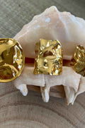 Bague Dorée forme vague