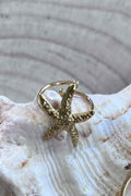 bague dorée ajustable étoile bijoux guérande la baule - le style by laëti