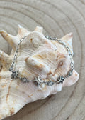   "Bracelet été doré charms soleil lune et étoile de mer en acier inoxydable - bijoux femme tendance | Le Style by Laëti" bijoux gurande st lyphard la baule
