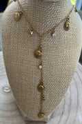 collier dorés cravate pendantif soleil  bijous guerande la baule pornichet