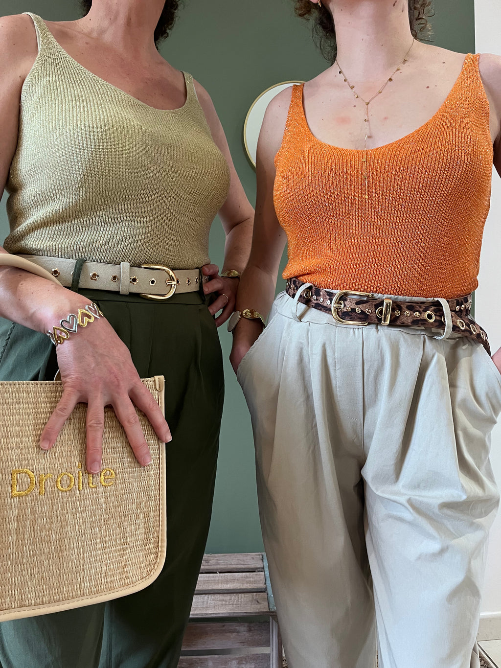 "Top soirée paillettes femme c.moda débardeur confortable élégant"