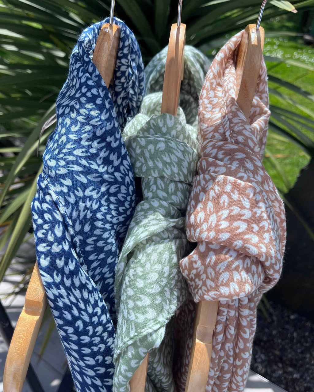 Foulard imprimé, 3 coloris