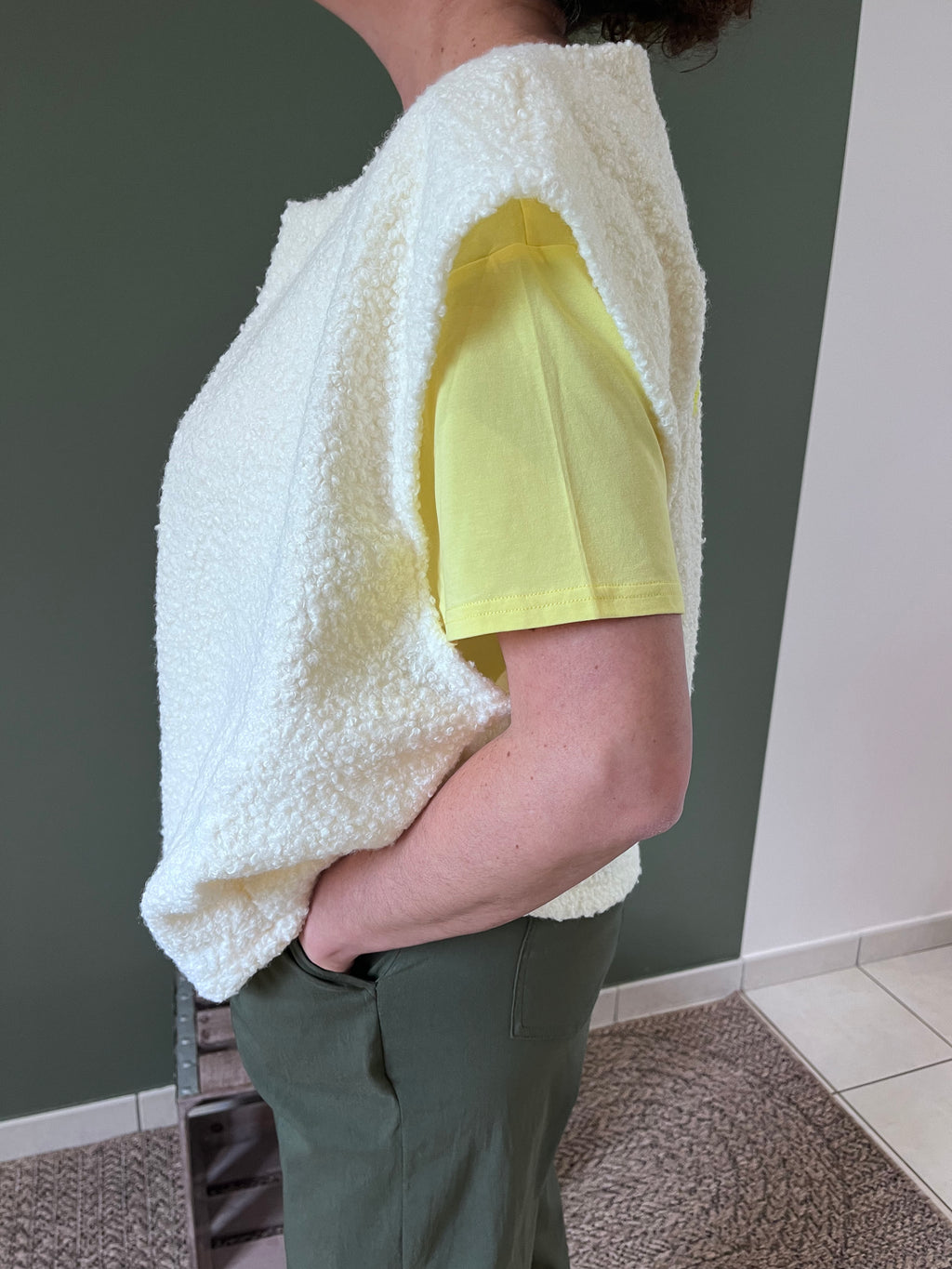 Gilet oversize sans manches femme Iconic coupe ample confortable polyvalent