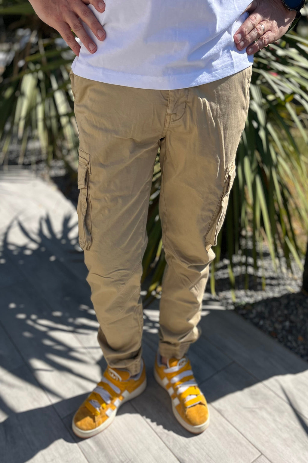 Pantalon cargo beige homme Von Dutch - Le style by laëti vêtement homme guérande la baule st lyphard