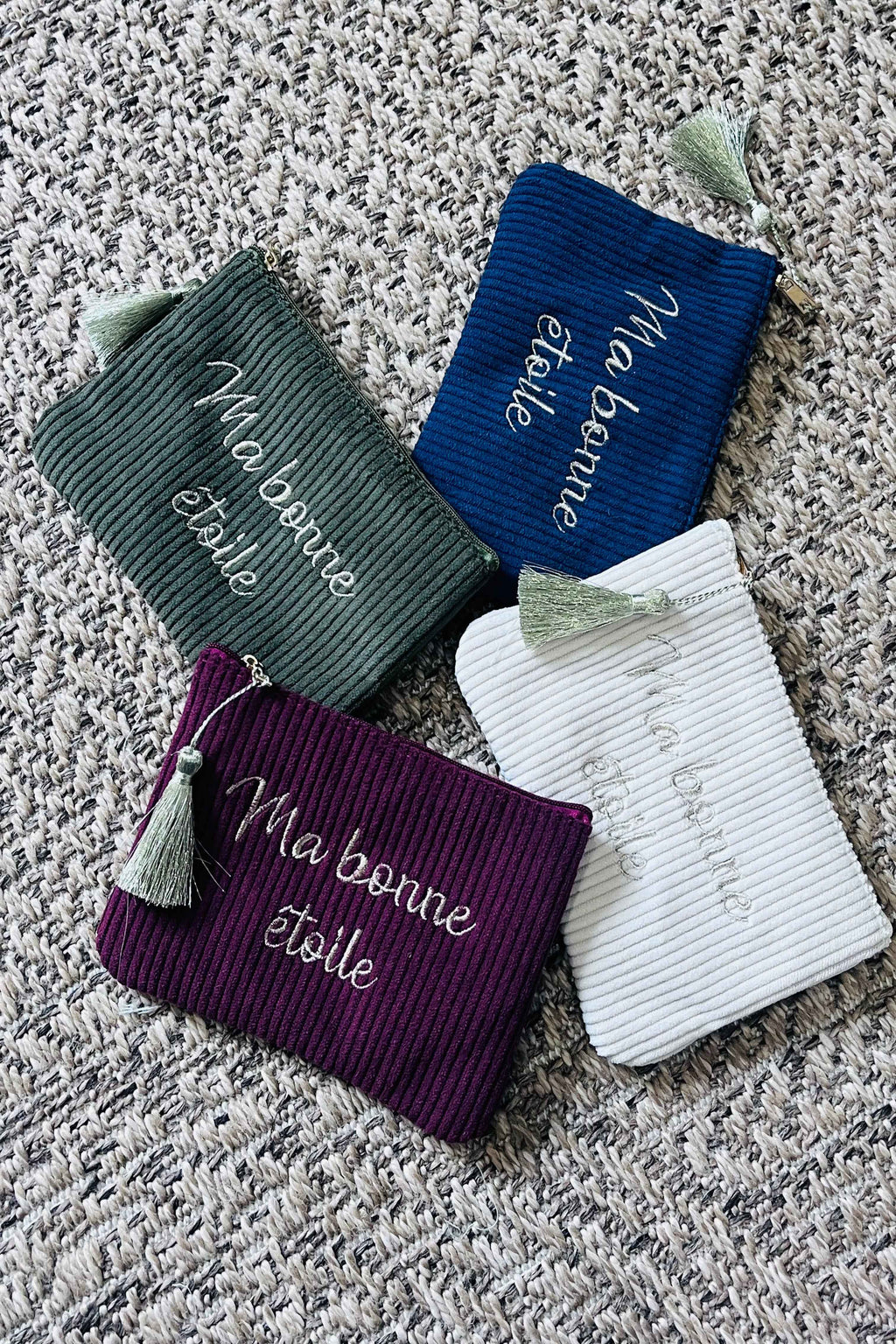 Pochette en Velours Ma bonne étoile - Élégance et Praticité