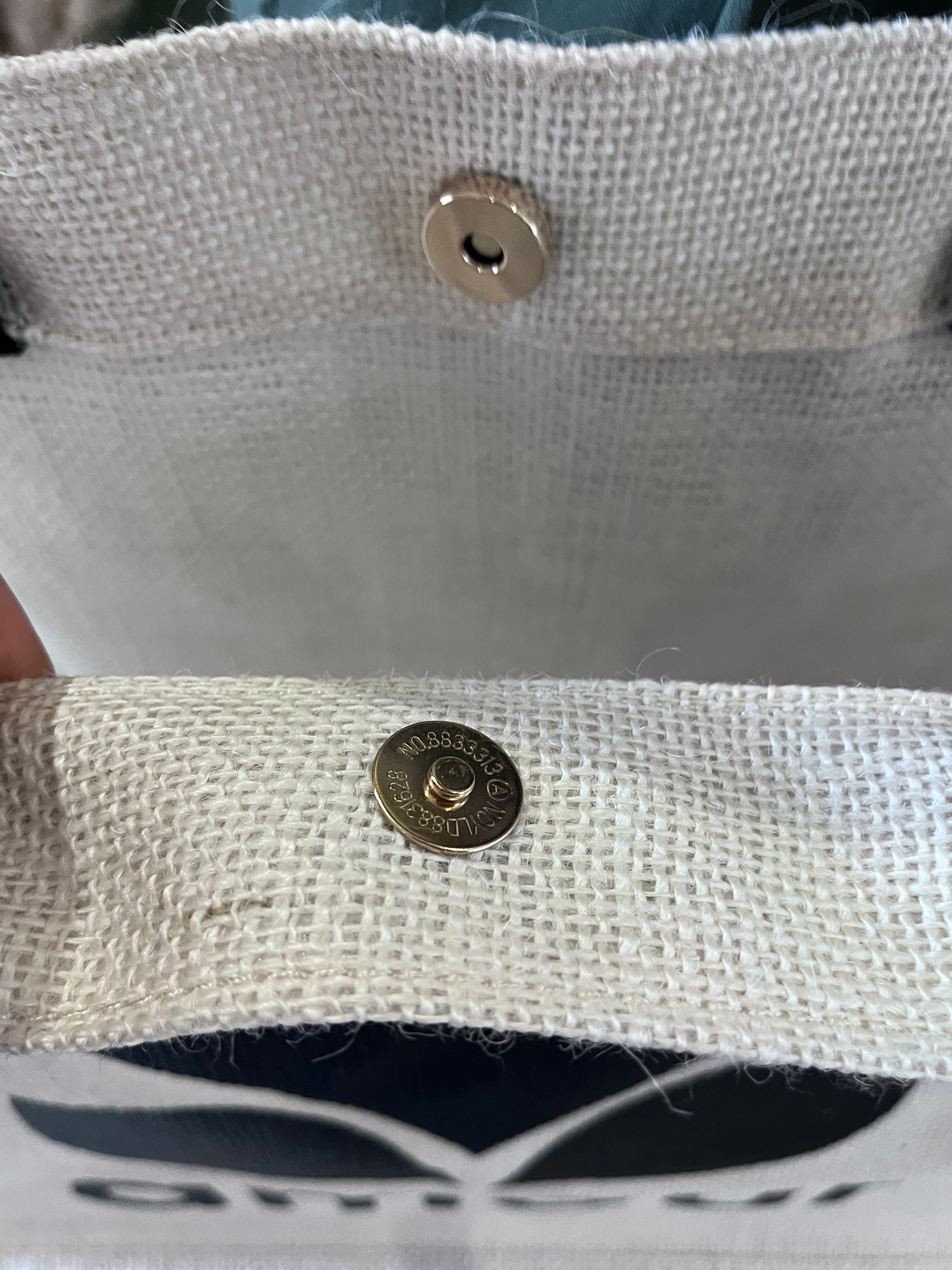 Sac Amour Toile de Jute - Détail Inscription L'amour