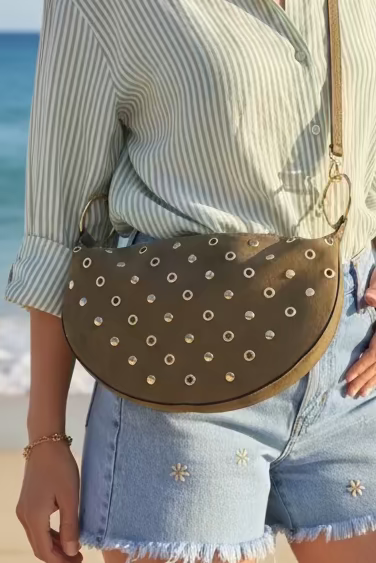 Sac à Main Clouté et oeillets Femme – Style Rock & Chic