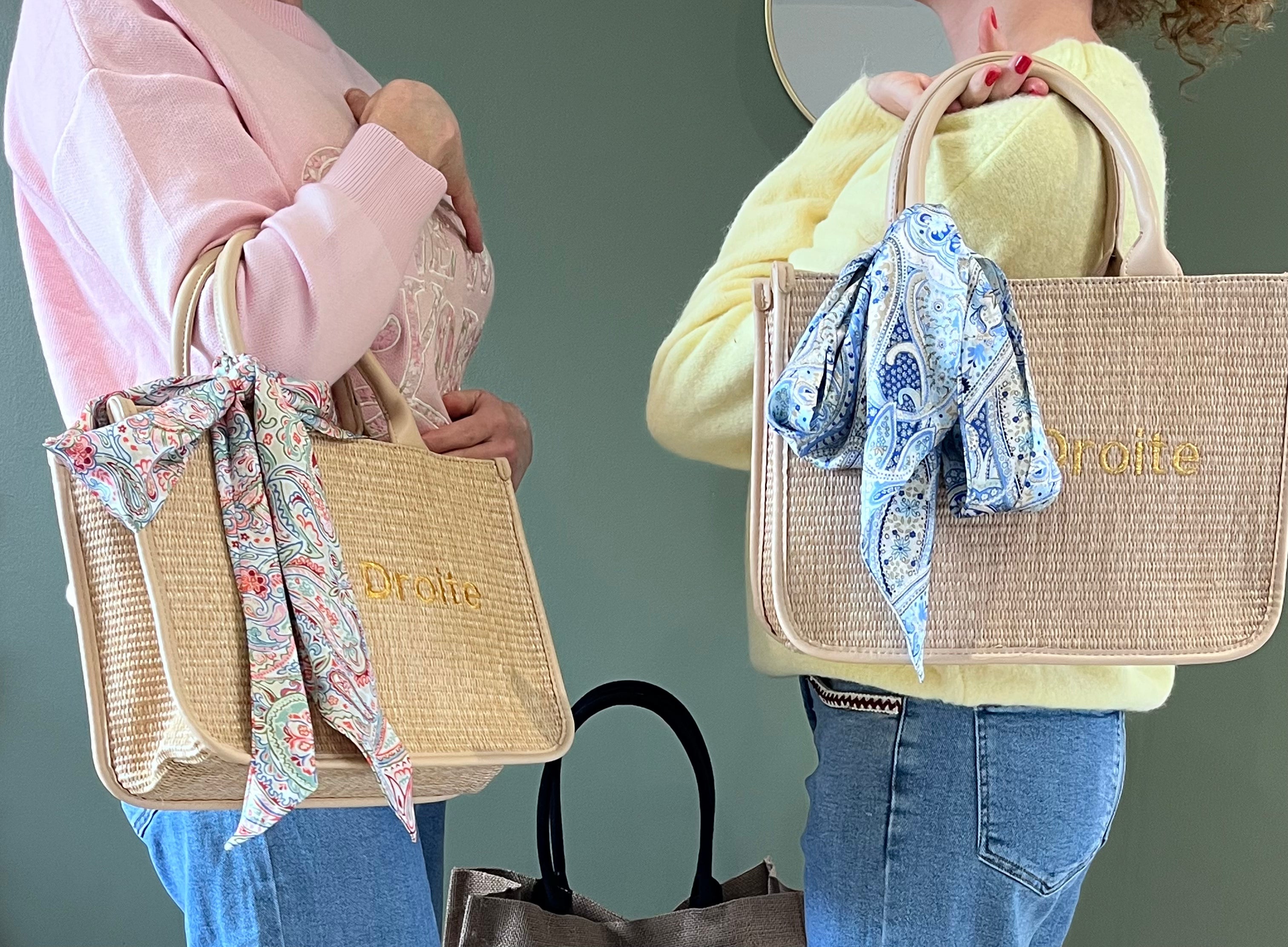 Sac Bandoulière Rive Droite - Détail Fermeture et Anses