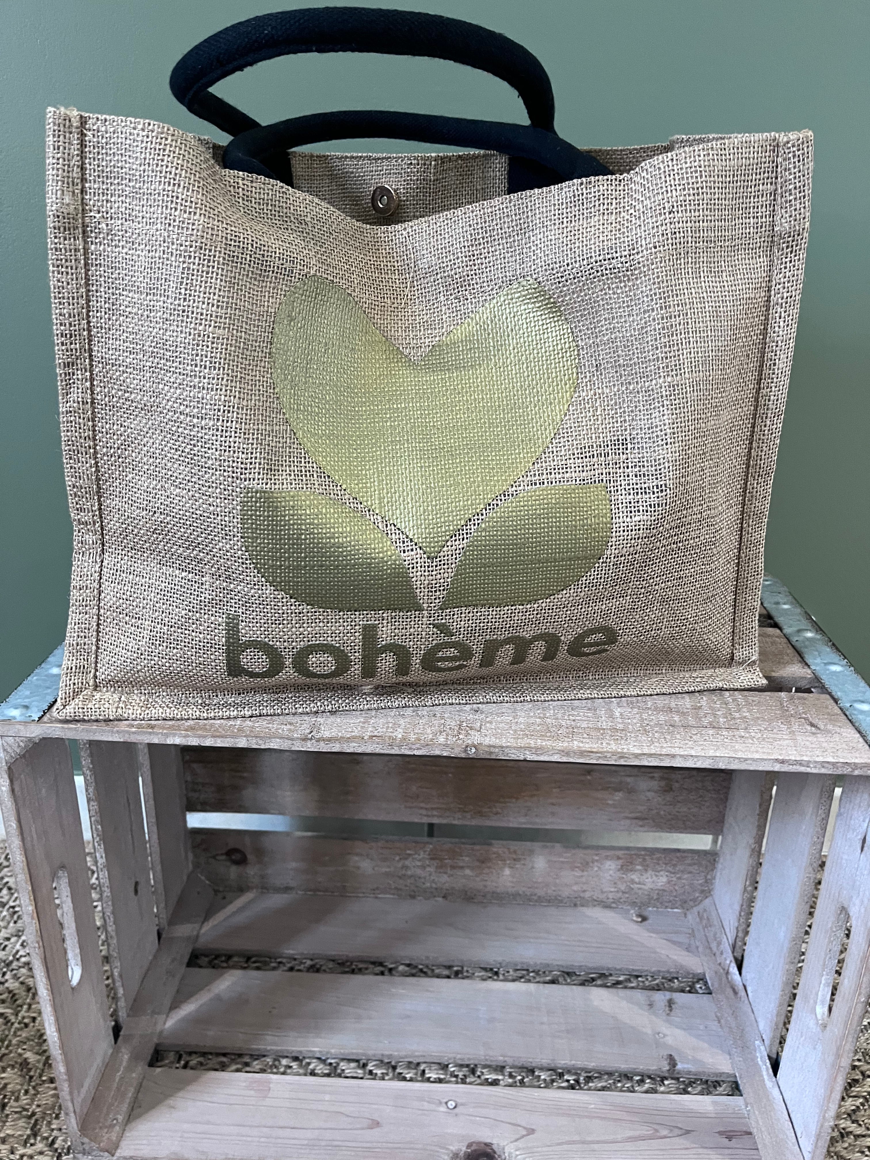 Sac Bohème en Toile de Jute - Sac Cabas Naturel Femme