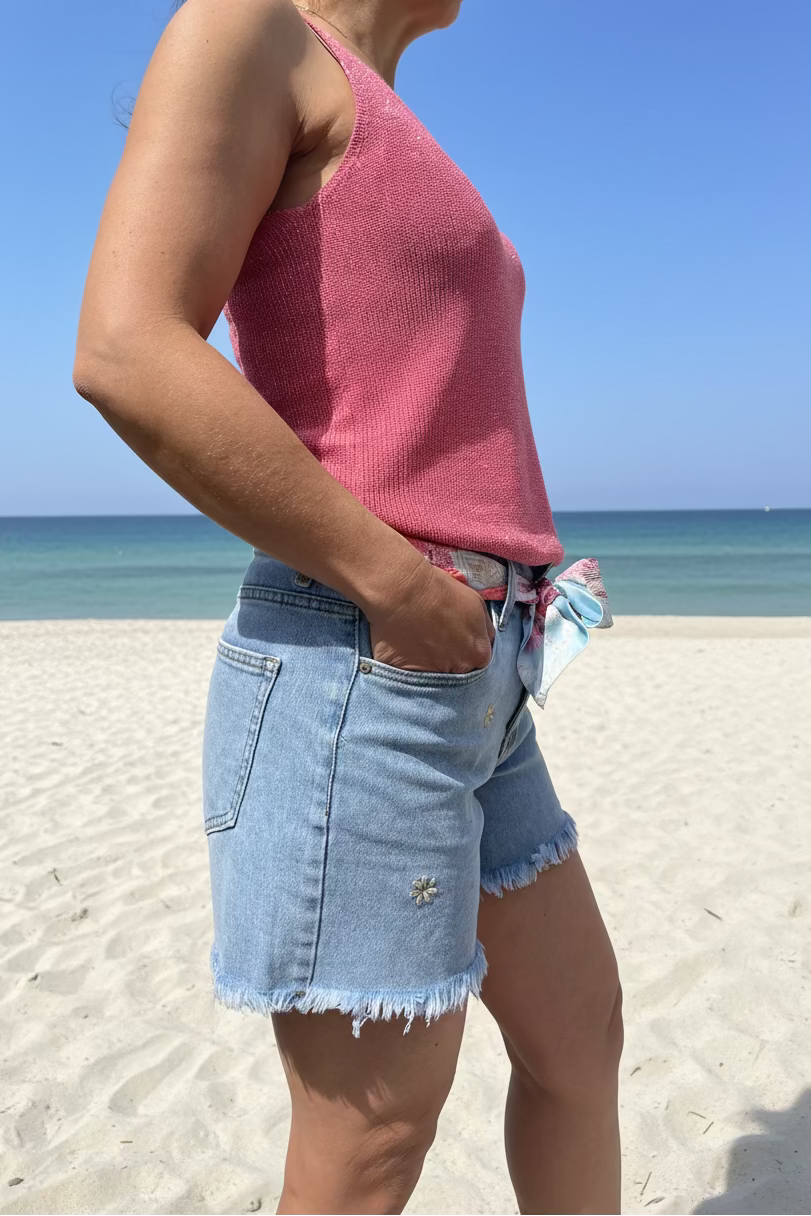 Short en Jean Femme  Style Casual Chic