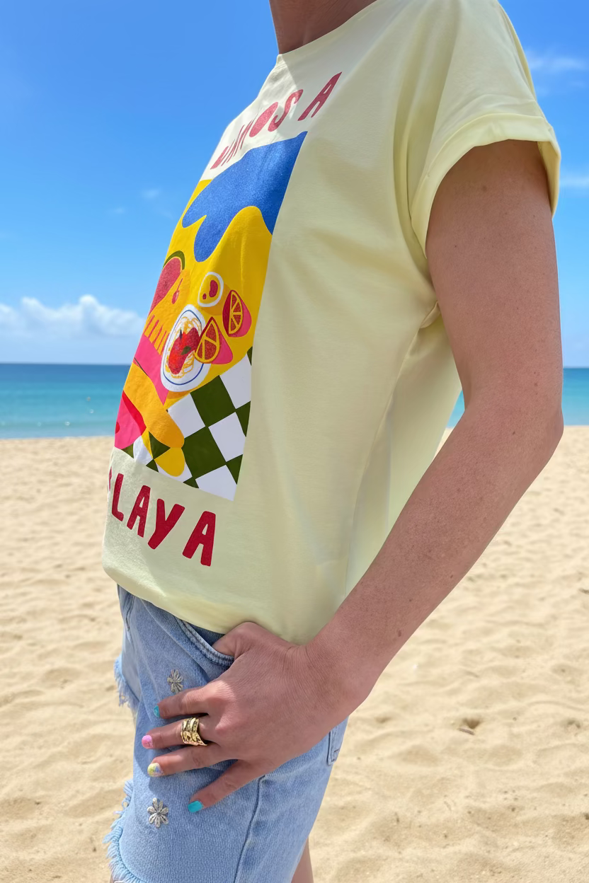 T-shirt « Vamos a la Playa » Illustration Estivale