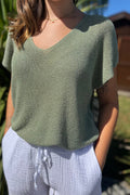 t-shirt a paillettes kaki le style by laeti boutique femme guérande st lyphard