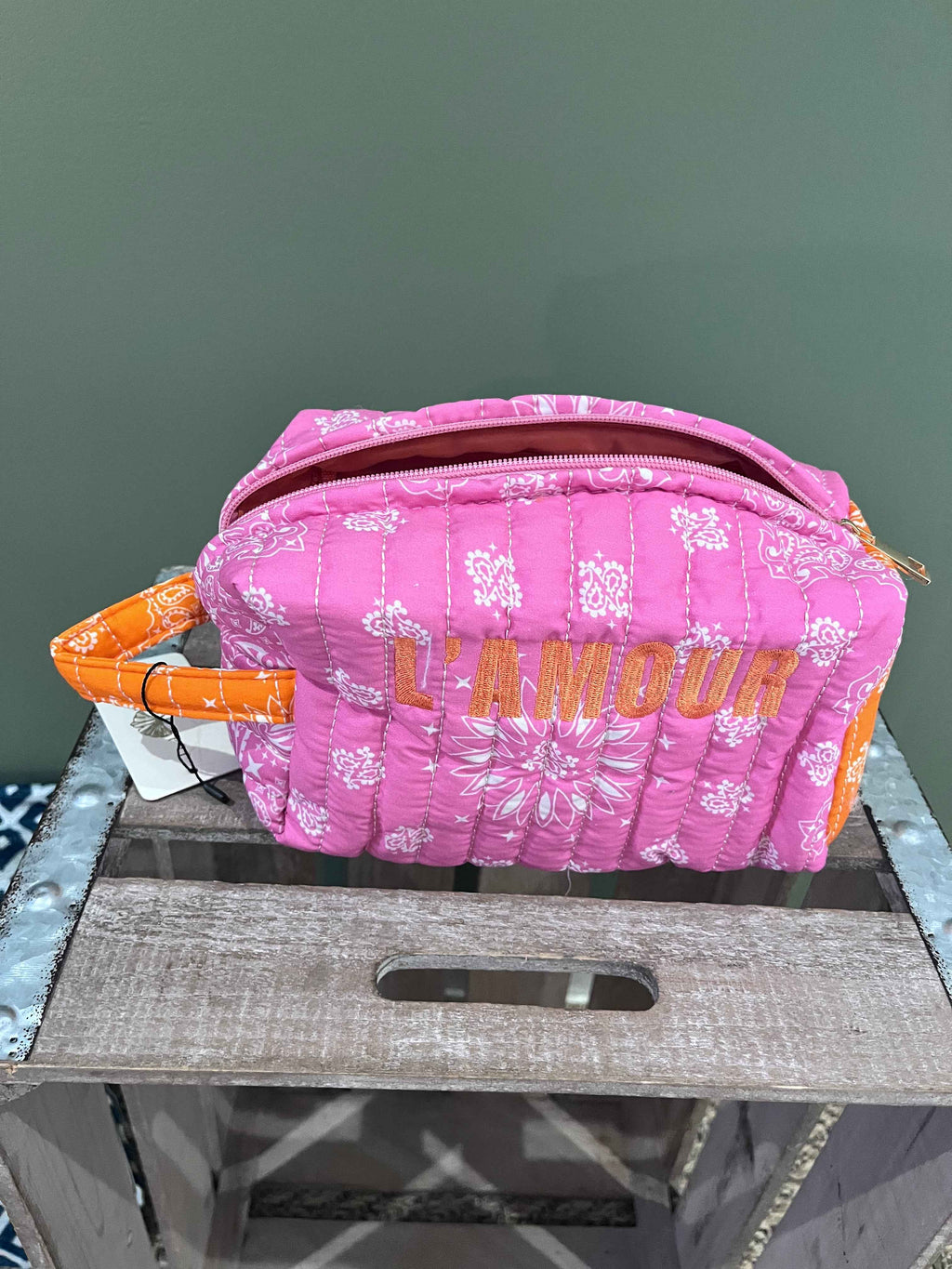 Trousse de Toilette Femme Matelassée L'amour