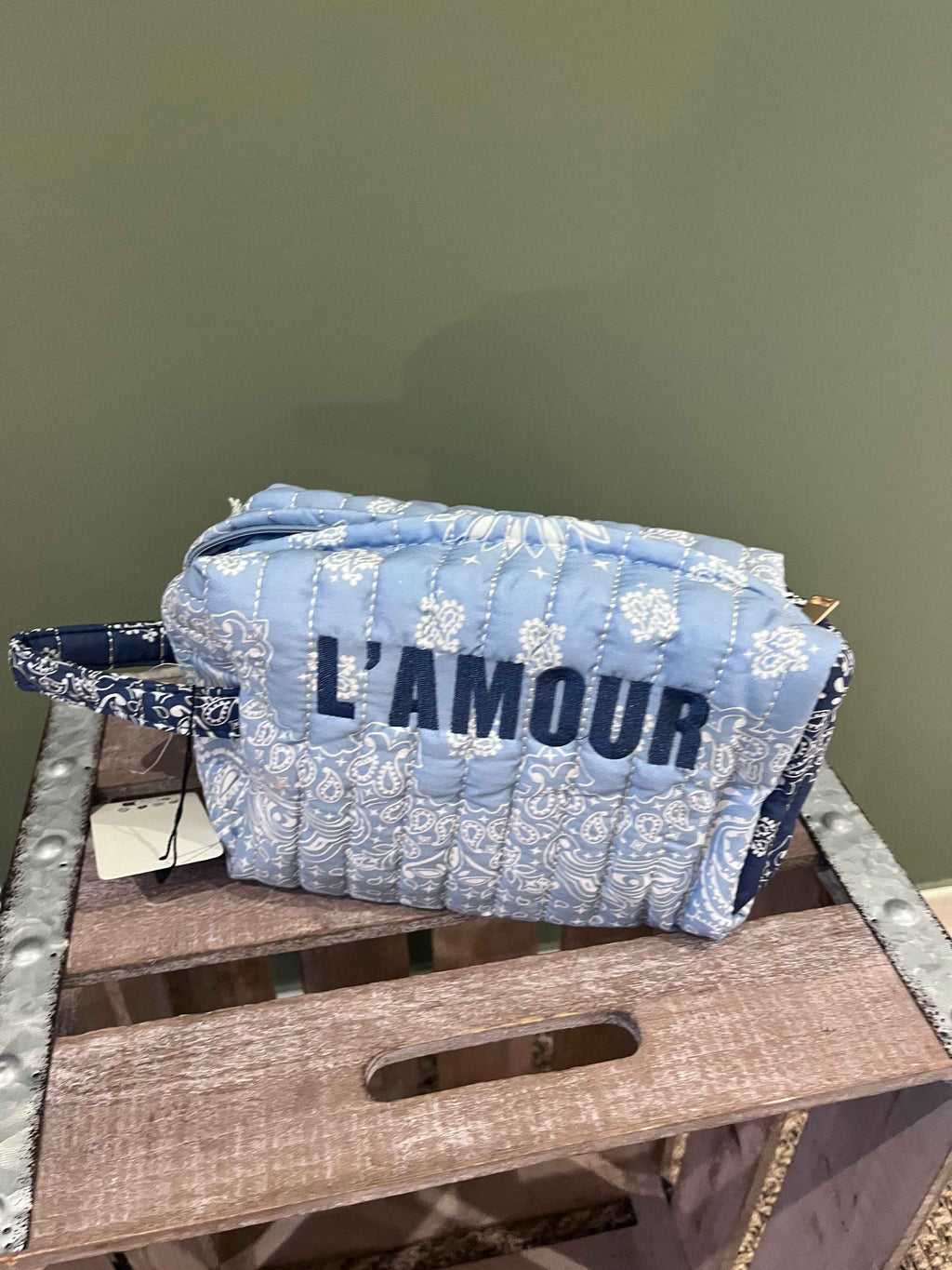 Trousse de Toilette Femme Matelassée L'amour